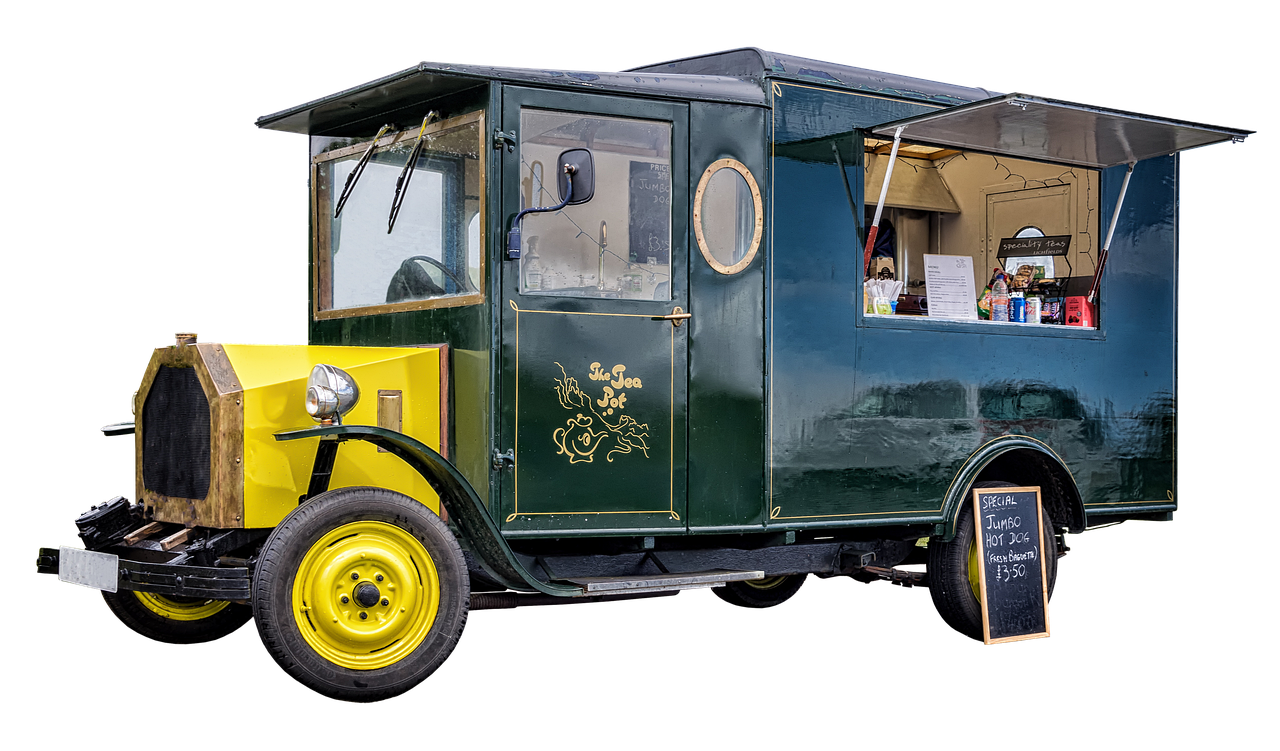 Food truck & fast food: the banner photo of its sample QR menu